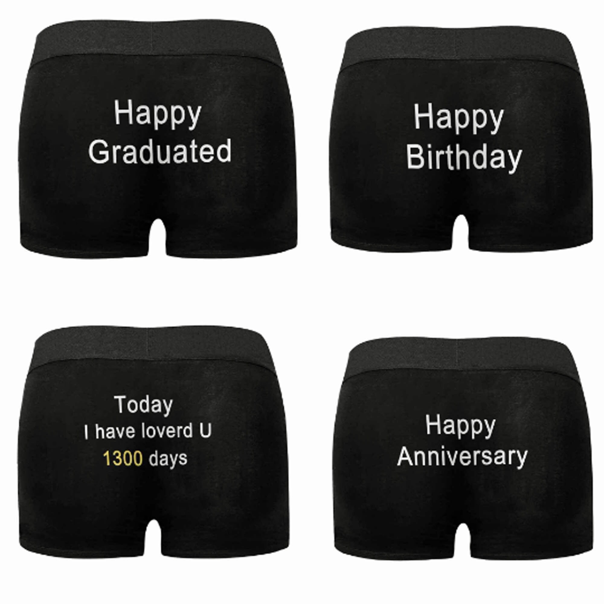 Personalized Boxer Custom Boxer Briefs Men's Boxer Gift Etsy