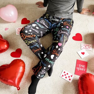 Personalized Pajama Pants: Custom Name Couple Sleepwear - Soft Polyester image 9