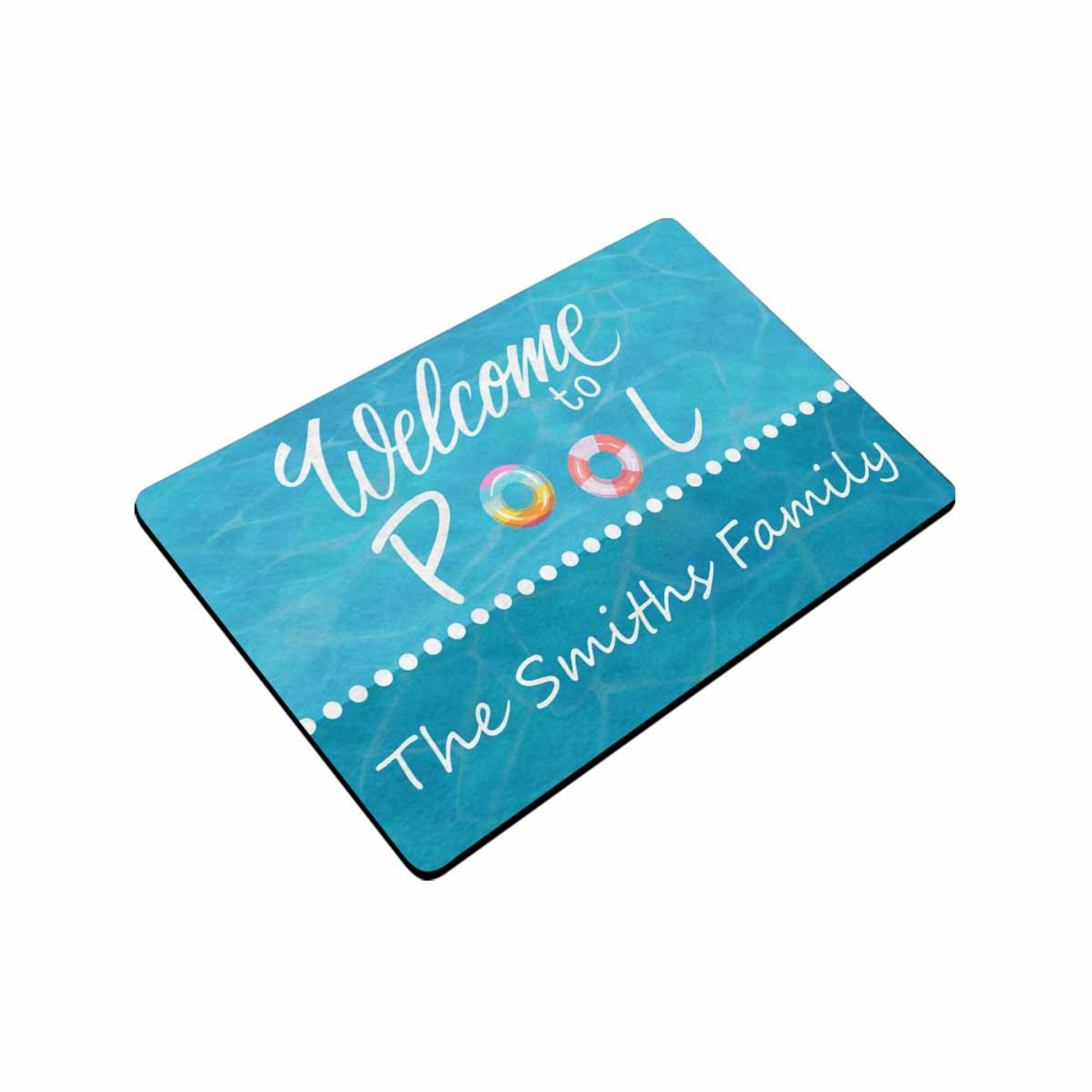 Pool doormat Custom Doormat Housewarming Gift Family Gift Etsy