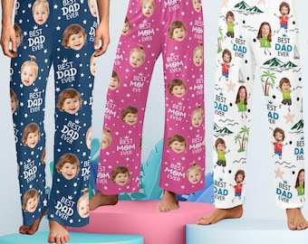 Custom Photo Pajama Pants: Personalized Faces & Text, Soft Polyester