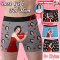 Custom Face Boxers, Personalized Underwear, Valentine's Gift for Him