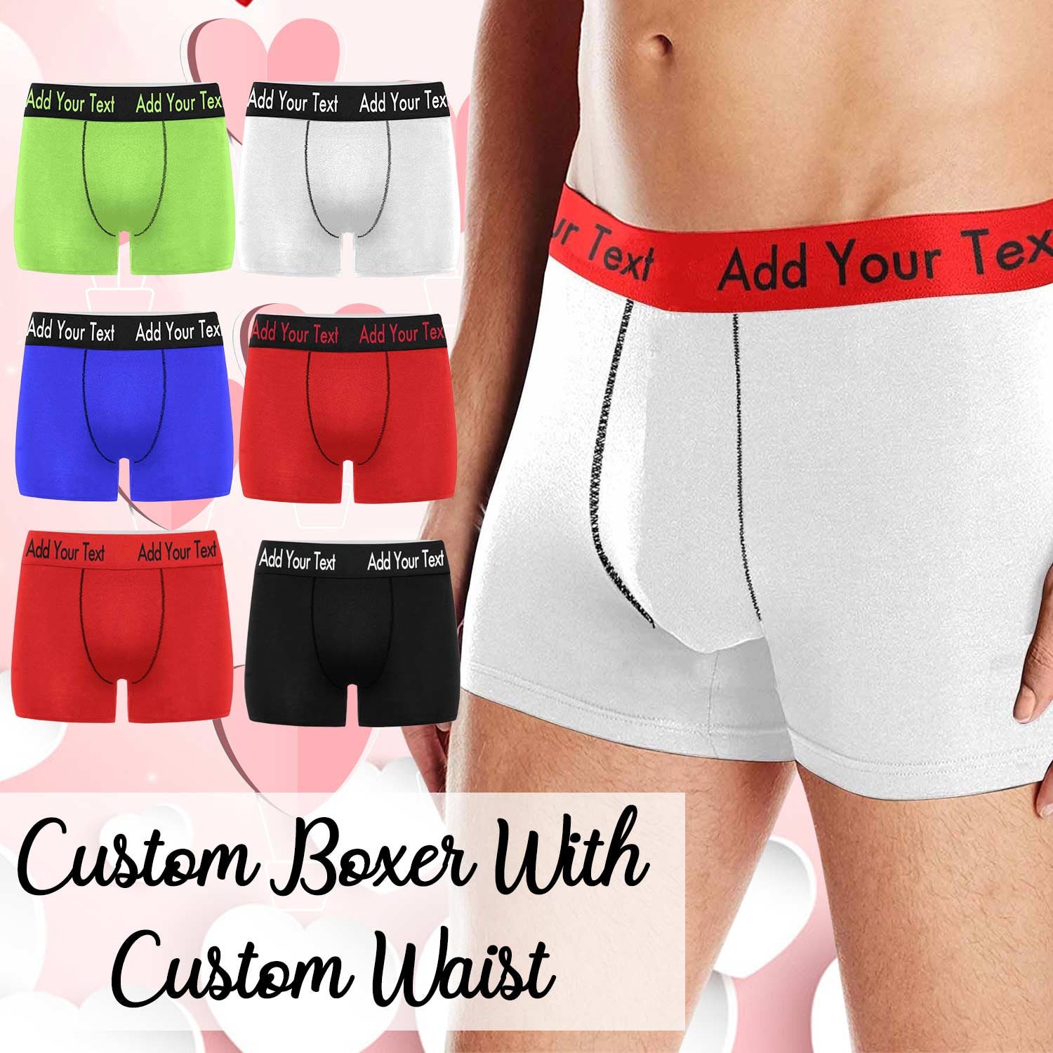 Personalize your own Men's Boxer Briefs, FAST SHIPPING