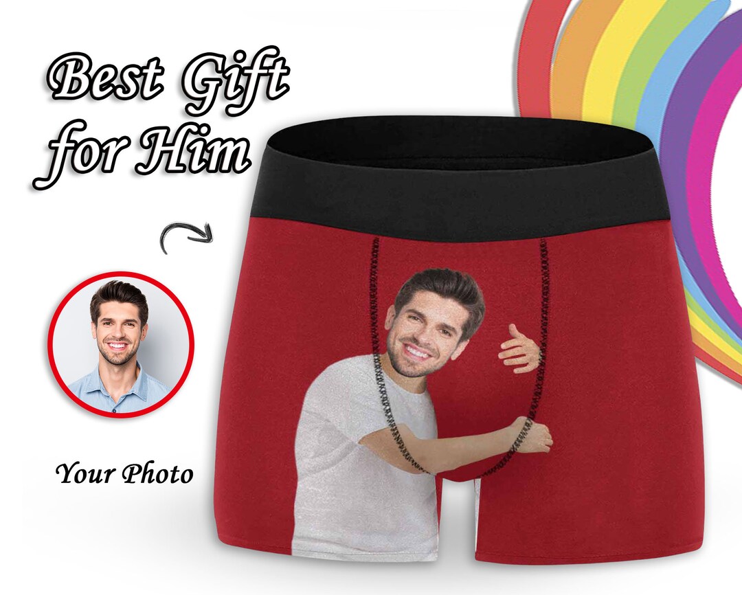 Custom Face Boxer Hugging Personalized Boxer With Face Custom Boxer