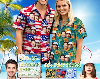Custom Face Hawaiian Shirt: Personalized Photo Vacation Shirt