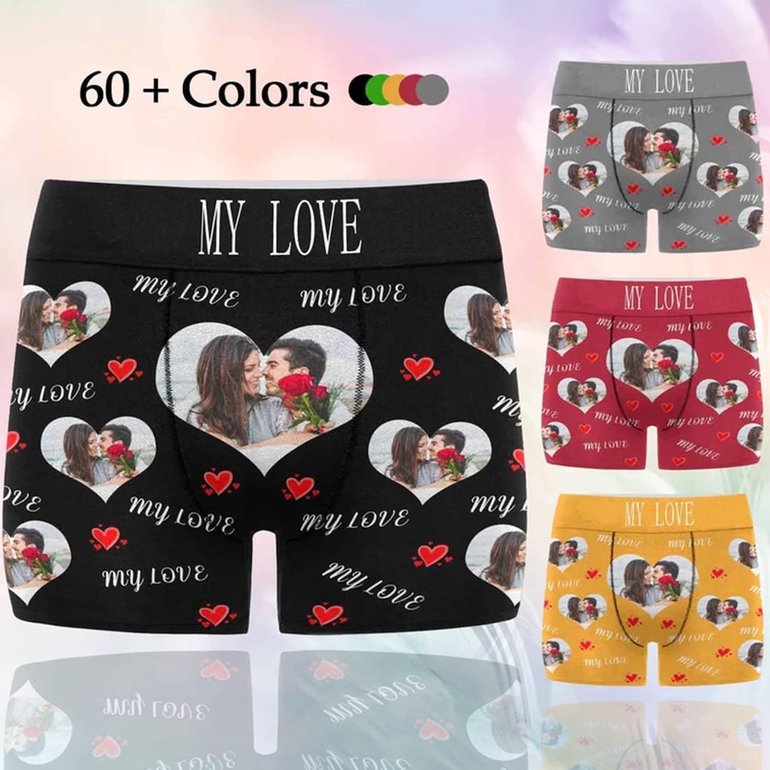 Custom Boxers Briefs Face, Personalised Christmas Boxers, Personalized ...