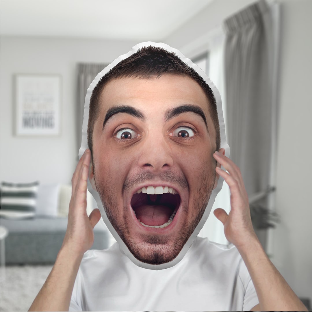 Custom Face Pillow, Personalize Big Head Pillow, Personalize Pillow