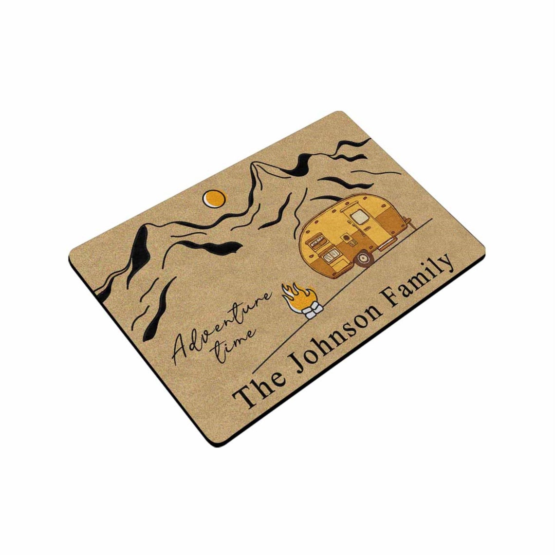 Personalized Camper Doormat Adventure Time Doormat Etsy