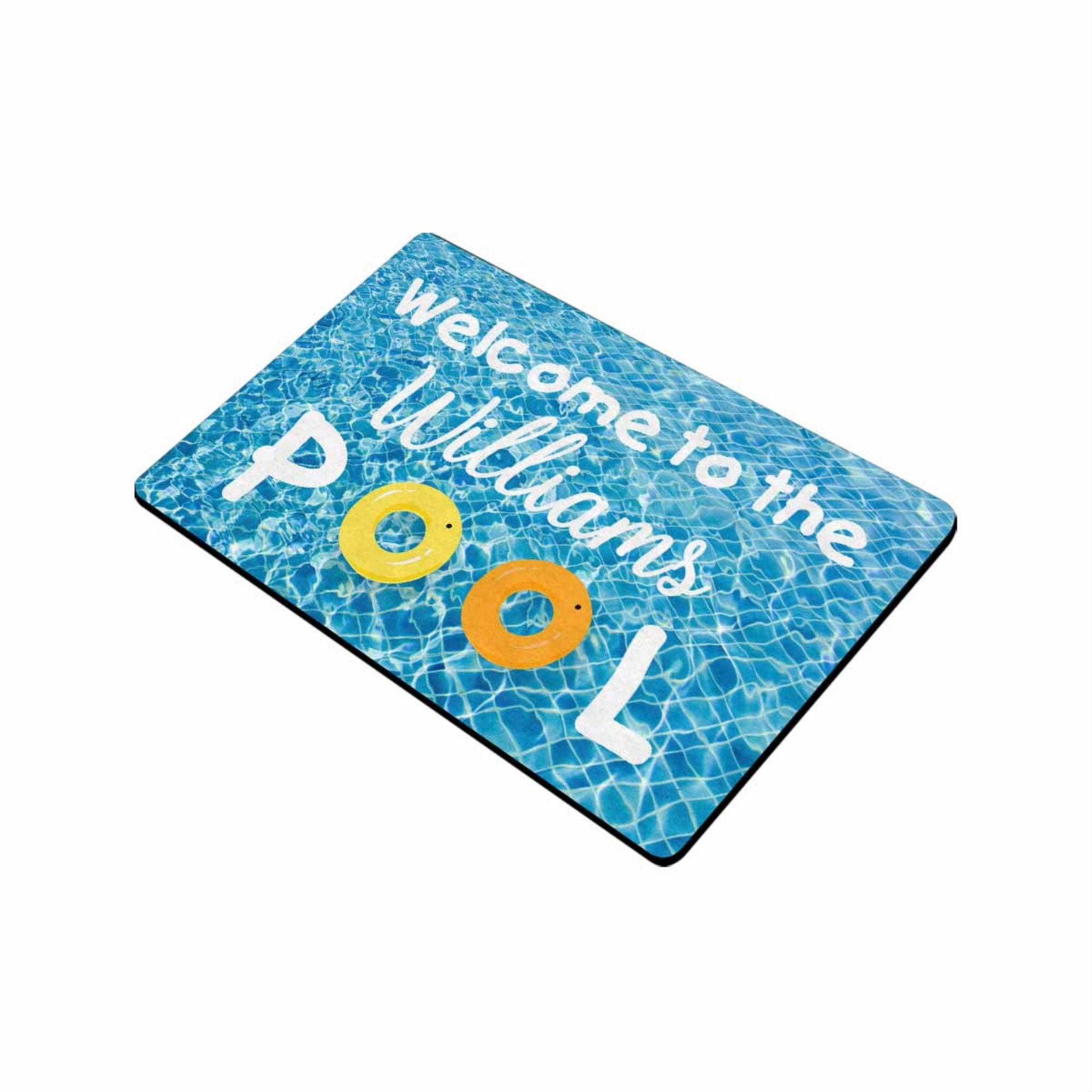Pool doormat Custom Doormat Housewarming Gift Etsy