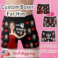 Personalized Face Boxer Briefs: Custom Men's Underwear Gift
