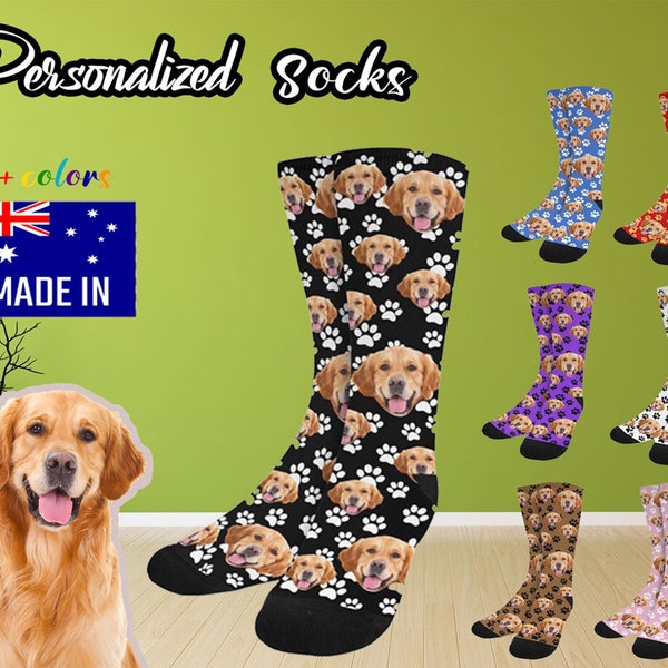 Your Pet on Socks Etsy