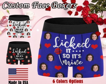 Personalized Face Boxers Briefs: Custom Photo Underwear, Funny Gift