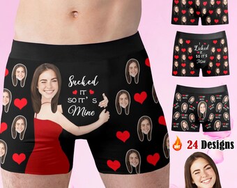 Personalized Face Boxer Briefs: Custom Men's Underwear Gift