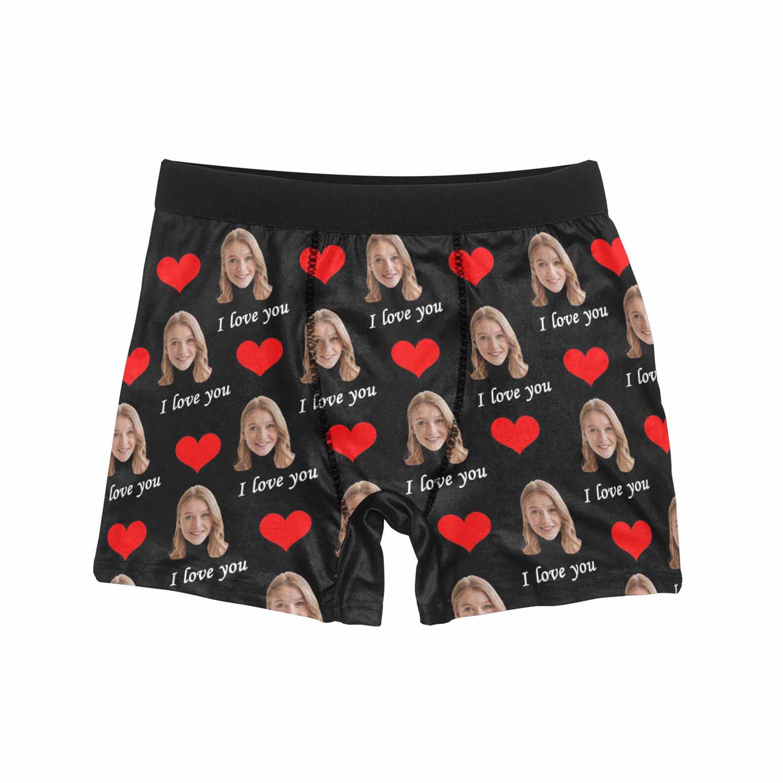 Custom Love You Face Boxer Personalize Boxer with Face Face Etsy