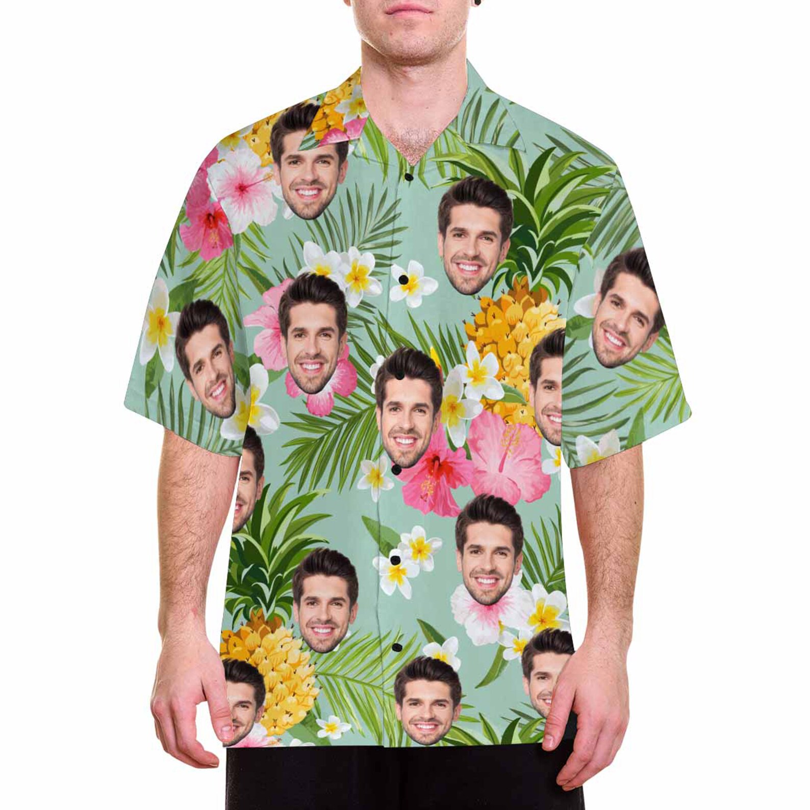 Custom Hawaiian Shirt with face Personalized Men