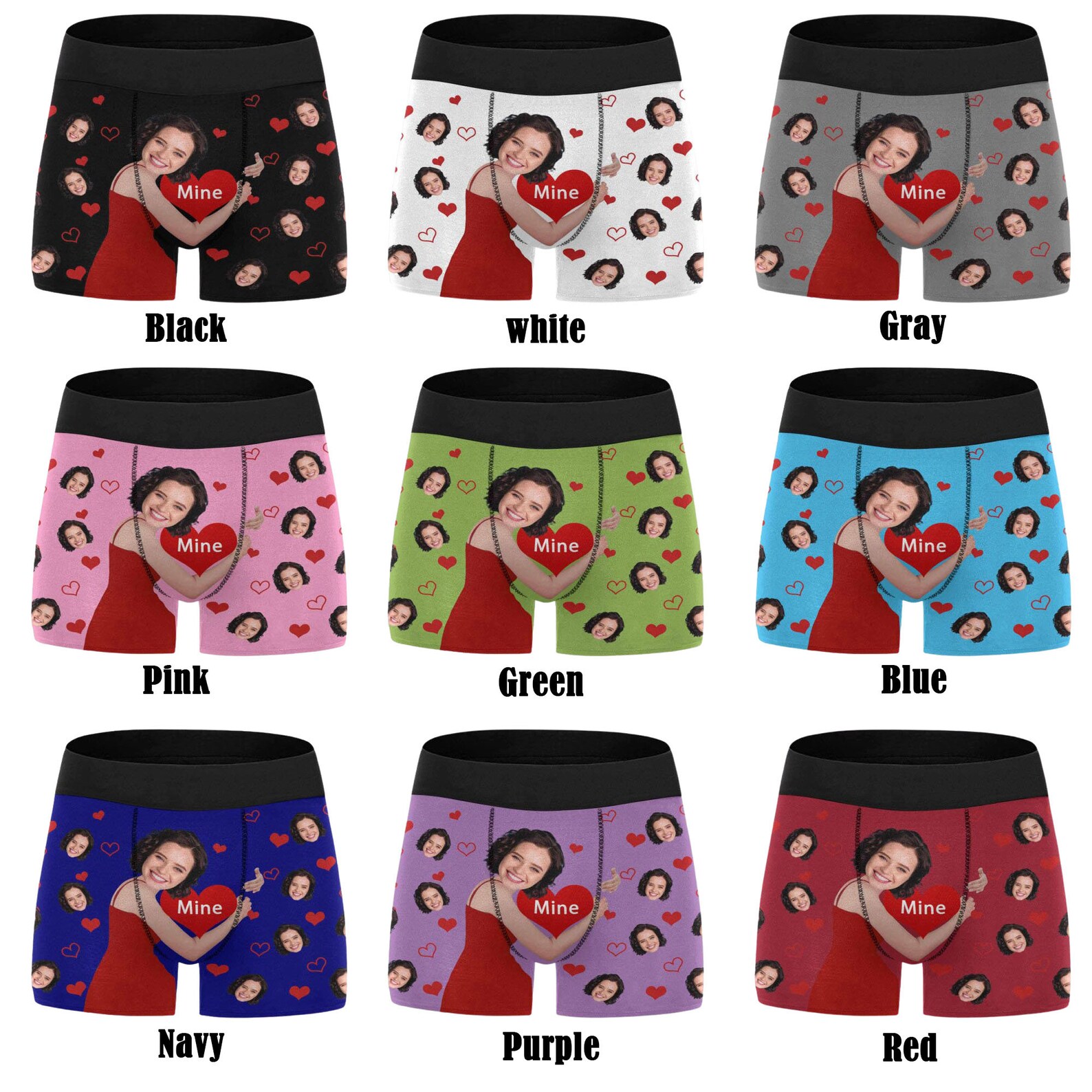 Custom Boxers Briefs Face Personalized Boxer Briefs - Etsy