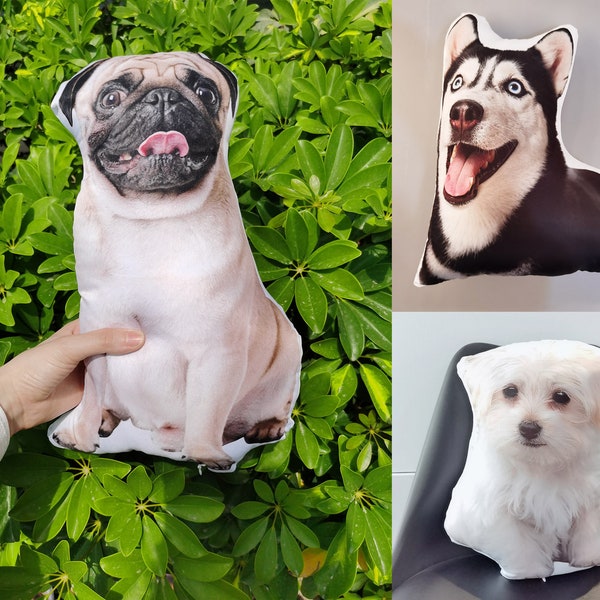 Custom Dog Pillow, Personalized Pillow, Pet Pillow, Custom Face Pillow, Dog on Pillow, Photo Pillow, gift for Dog Lover, Housewarming gift