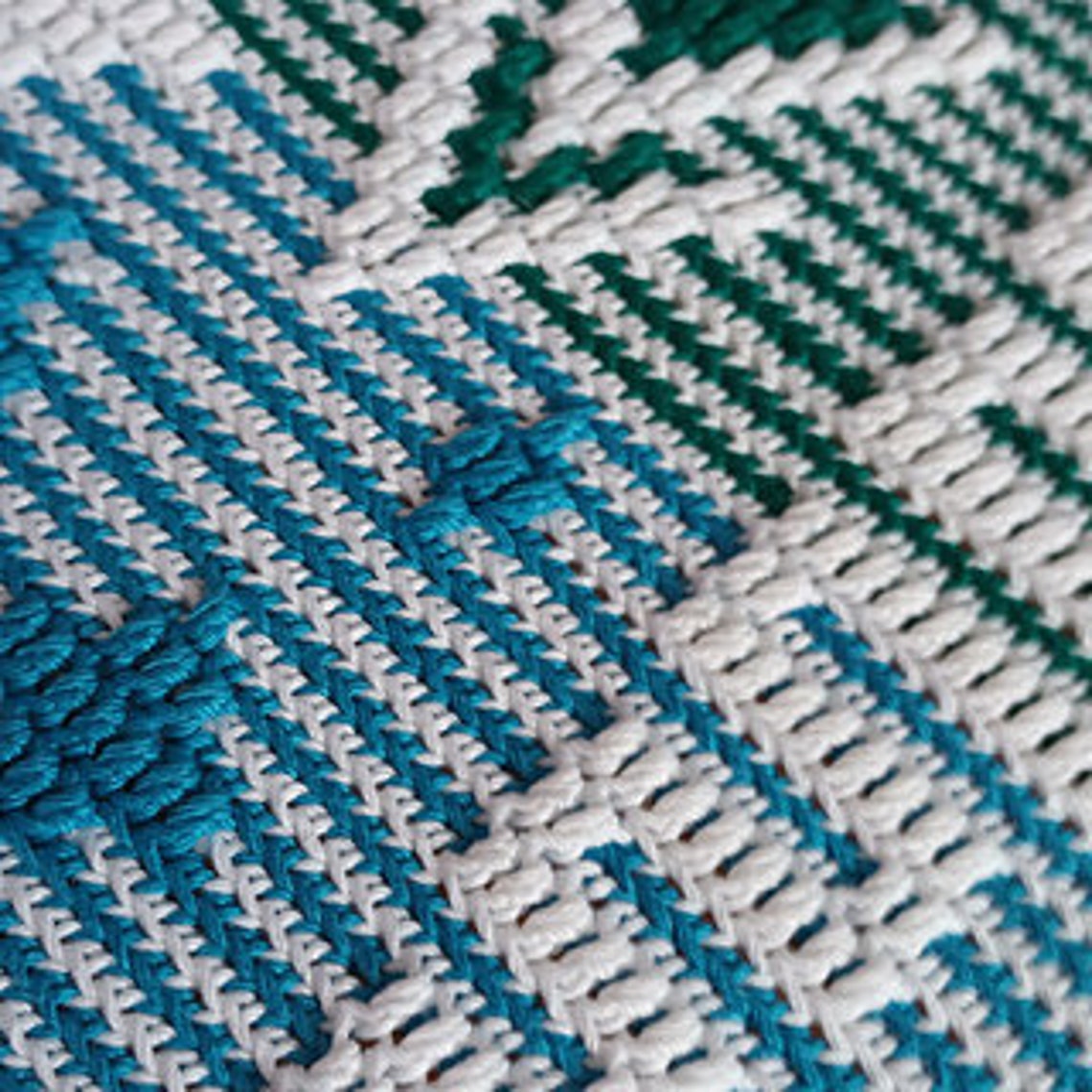 Festive Placemat Mosaic Overlay Crochet Christmas Placemat Etsy