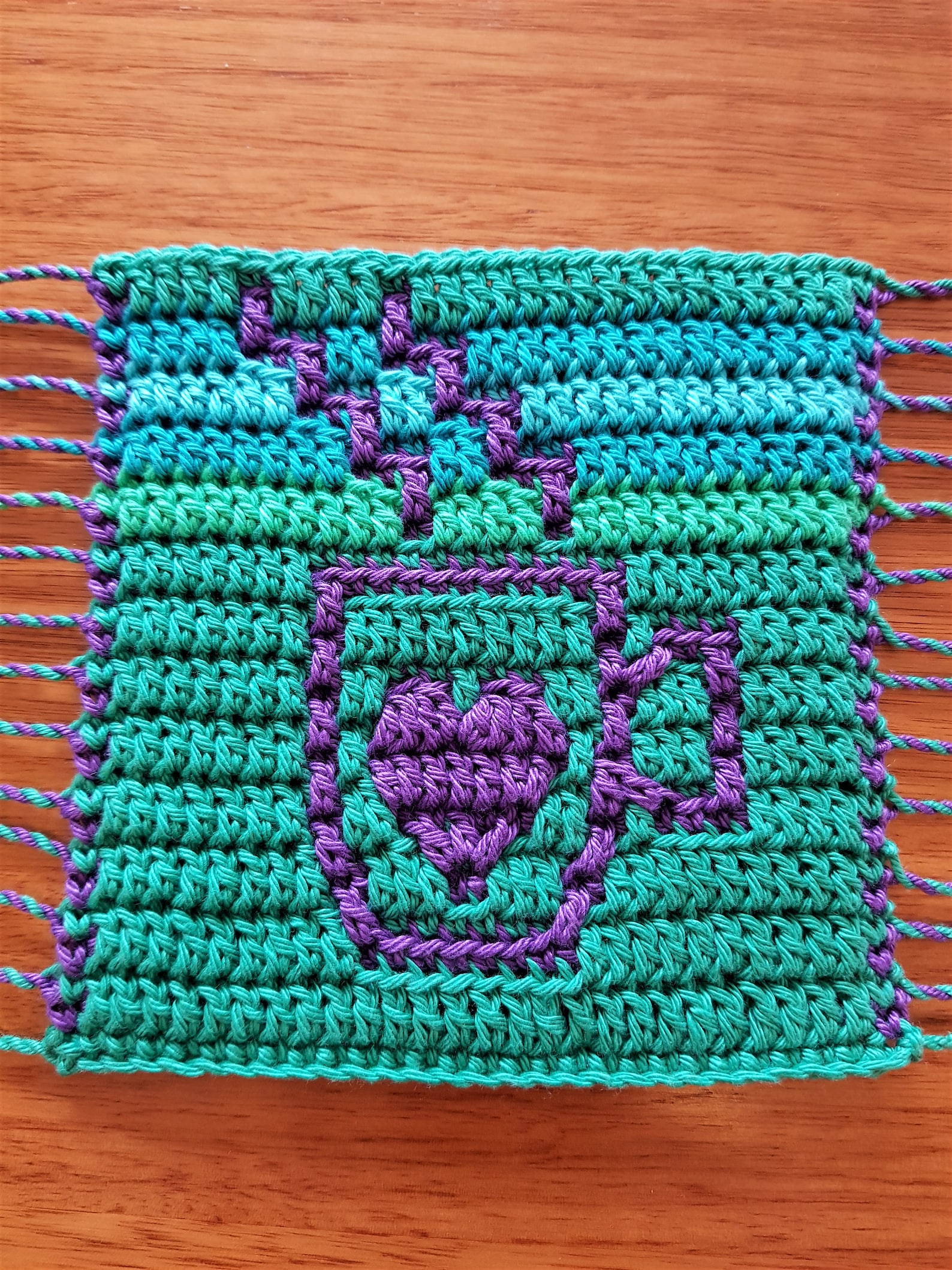 Mosaic Crochet Pattern Coffee Cup Mug Rug With Twisted Etsy