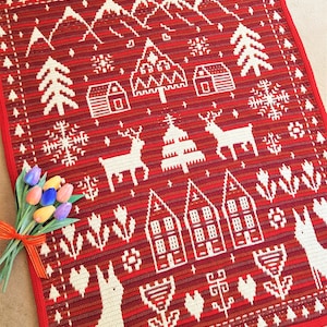Mosaic Nordic Winter Beauty - Crochet Pattern, PDF files only