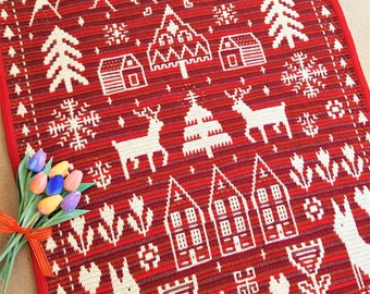Mosaic Nordic Winter Beauty - Crochet Pattern, PDF files only