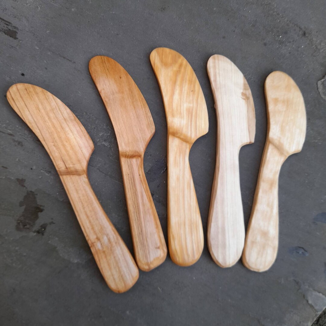 Scandinavian Spreader/butter Knife Rustic Made of Various Woods Etsy