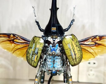 Mechanical Beetle Cyberpunk Insect With A V8 Engine Sculpture Table Decor Ornament Robots Aesthetic Art