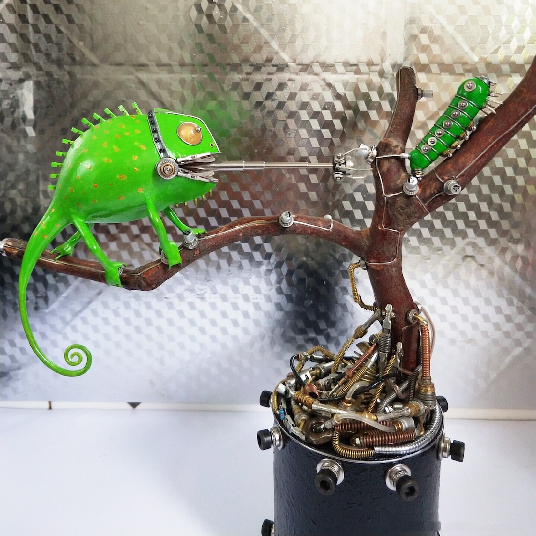 カメレオン メカニカルミュータント 3Dロボット クリーチャー 動物