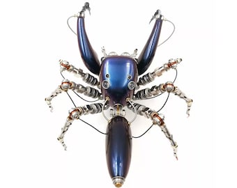 Mechanical Mutant 3D Jumping Spider Sculpture Handmade Sculpture Table Home Art Decor Aesthetic Biology Art Gifts For Biologists Natural Art