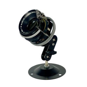 Objetivo de cámara seccional con soporte, accesorios decorativos de arte desmontados, regalo para amantes de la fotografía, decoración de escritorio