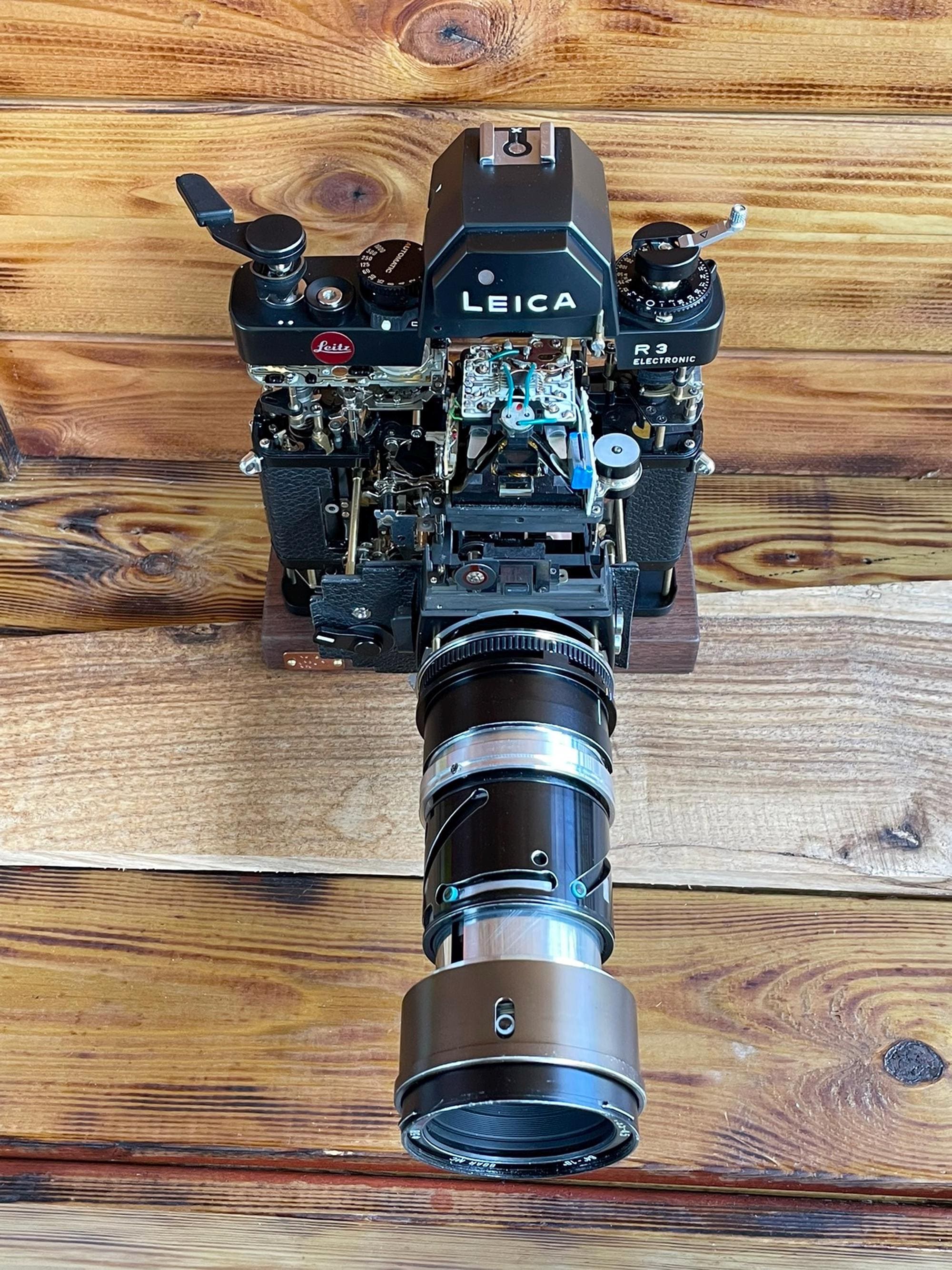 Disassembled 3D Mechanical Camera Deconstructed Art, Decorative