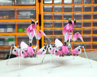 機械式 3D 蘭カマキリ ミュータント 彫刻、手作り工芸品彫刻、テーブル