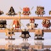 Steampunk Wooden Robot Figurines Knick Knacks Pendants Featured with Constellation Handmade Originally Designed Trinket Decor Gift 