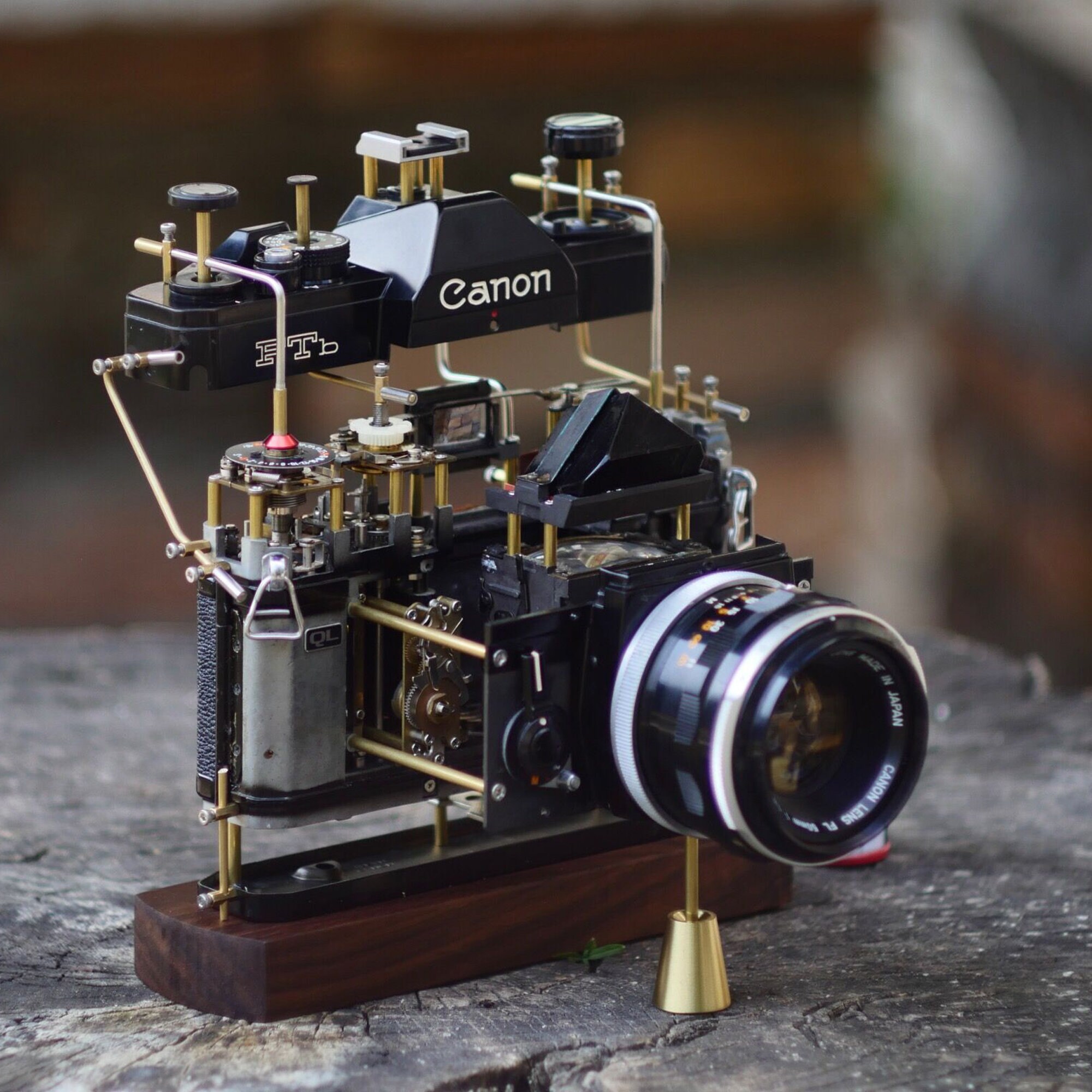 Vintage Kamera Bausatz Aus 556 Bausteinen – Mechanisches Windmodell Zum Zusammenbauen, Für Kinder Ab 6