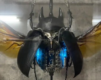 スチームパンク サイボーグ メカニカル ビートル 昆虫 虫 V8 エンジン