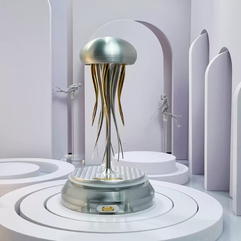 Mechanical Metal Jellyfish Sculpture Capturing the Etsy