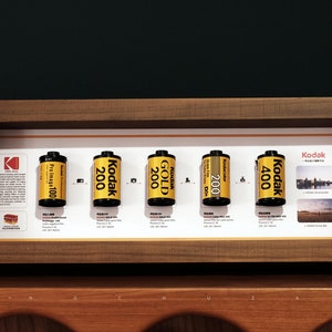 Arte de pared con rollo de película para cámara Kodak: regalo único y ecológico para amantes de la fotografía Decoración artística para el hogar Regalos para fotógrafos Fotófilos
