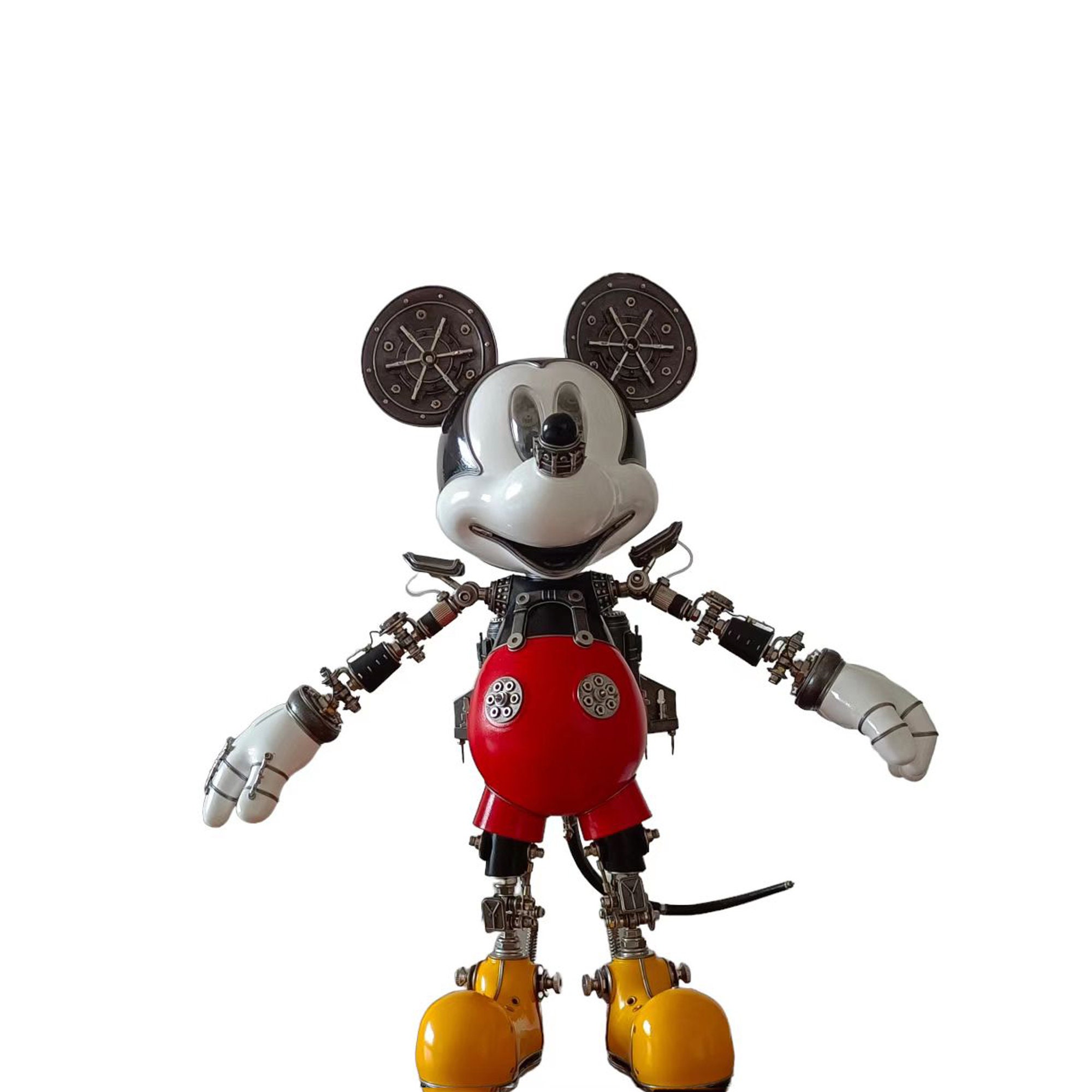 ミッキー フィギュア スチームパンク ミッキーマウス メカニカルミュータント 3D ロボット クリーチャー