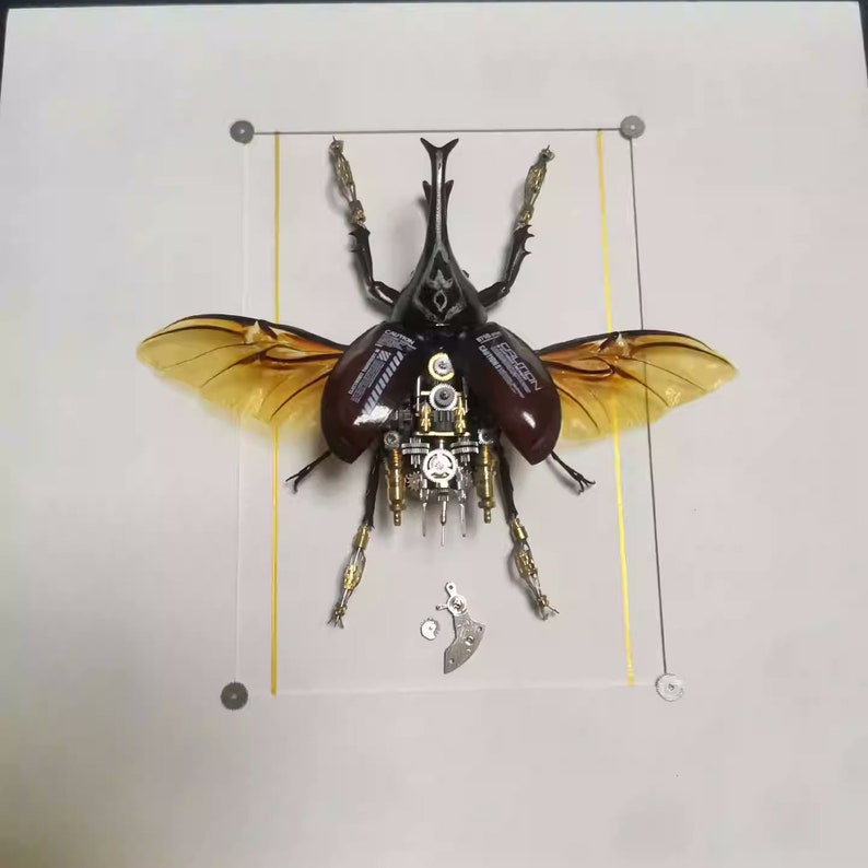 Motor Like Insect Steampunk Cyborg Mechanical Beetle Insects Bugs Biomech Concept Art ...