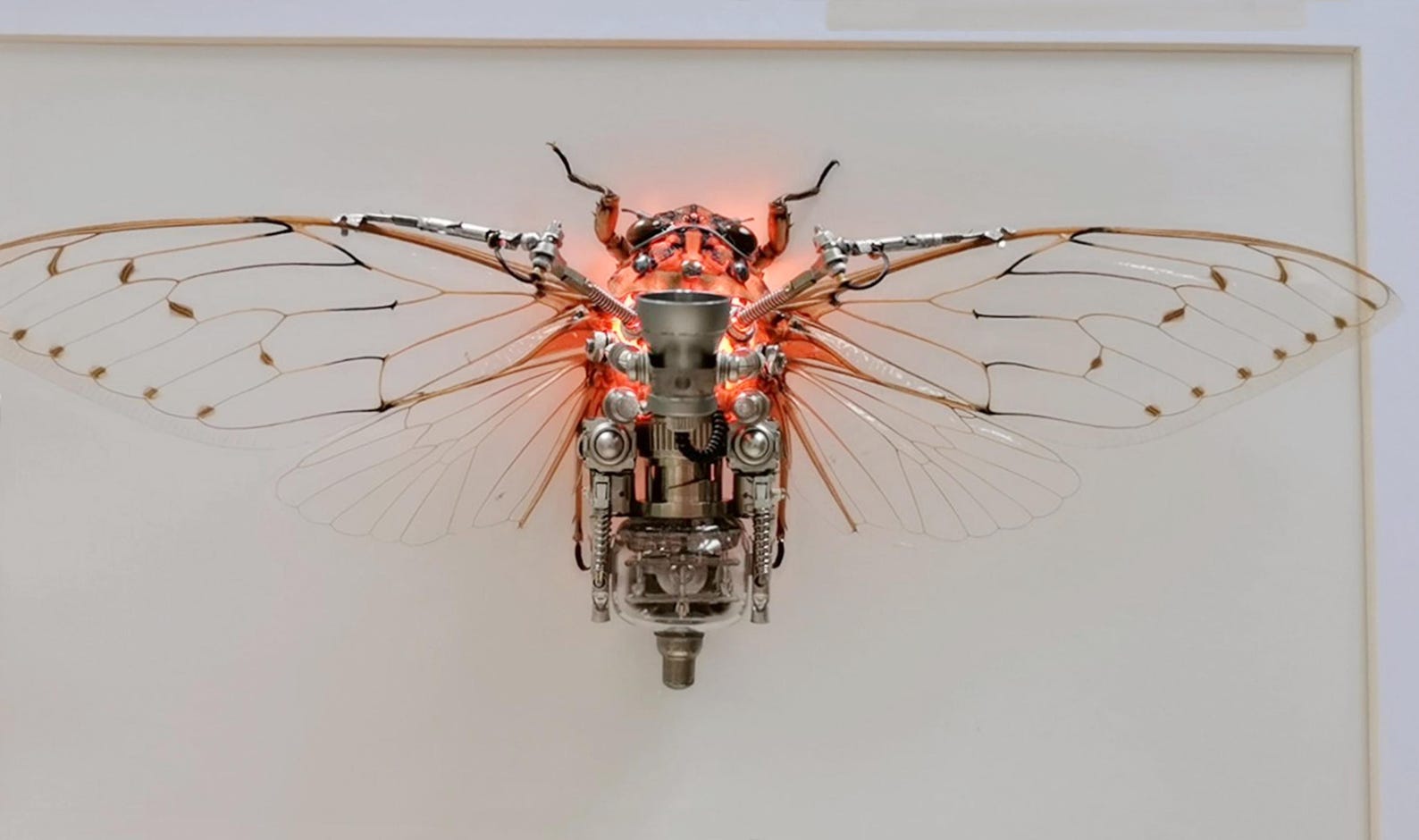 Work Men Insect Mechanical Cicada, Features A Loudspeaker, Steampunk Beetle, Cyborg ...