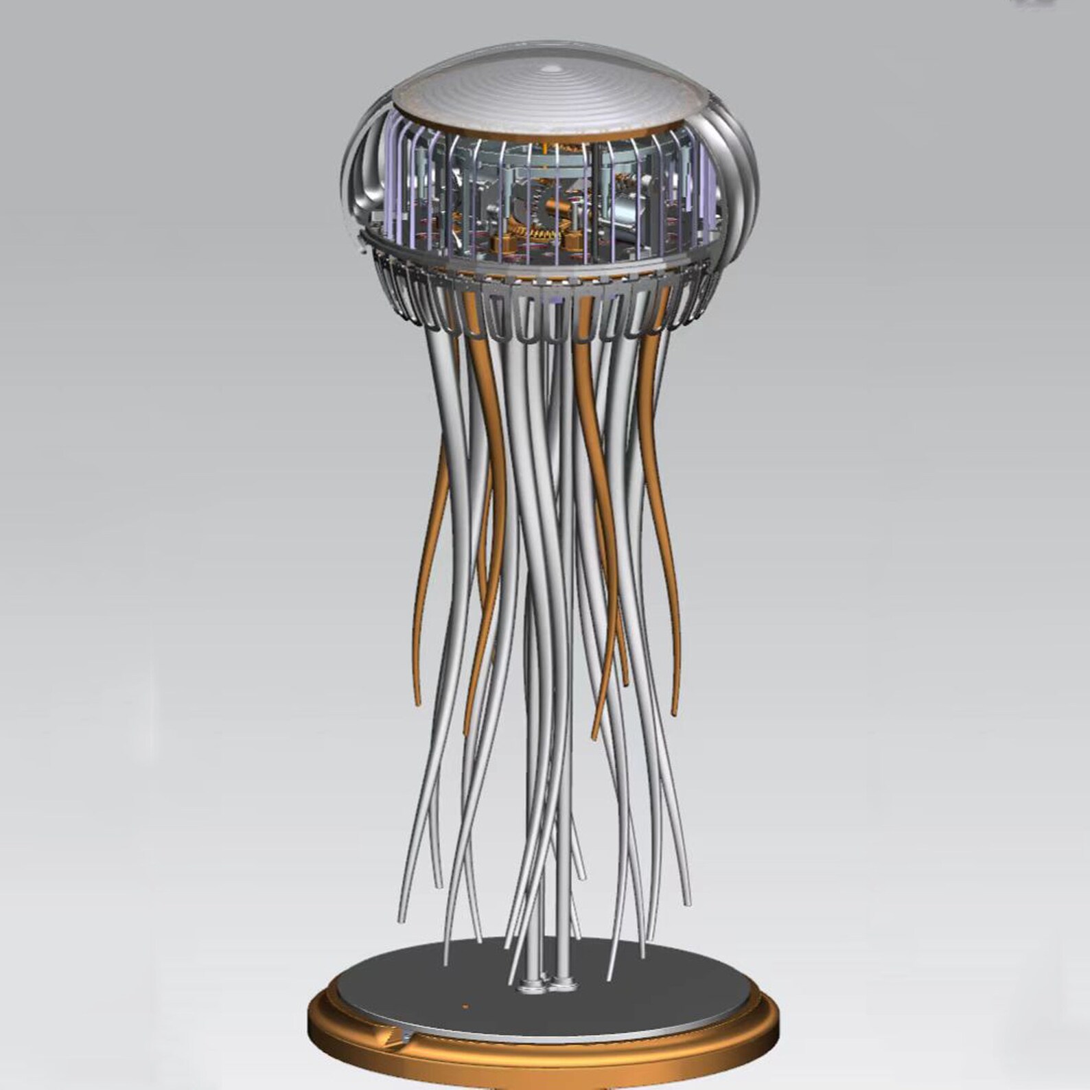 Mechanical Metal Jellyfish Sculpture Capturing the Etsy