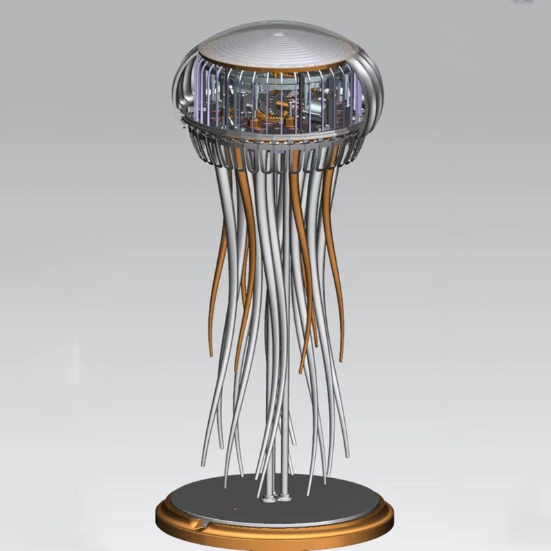 Mechanical Metal Jellyfish Sculpture Capturing the Etsy