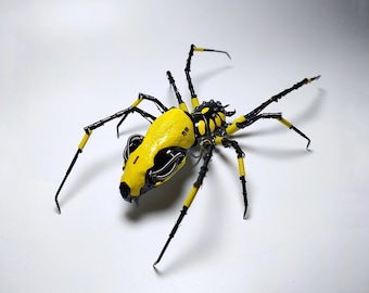 Mechanical Mutant 3D Spider Sculpture Handmade Crafts Sculpture Table Home Art Decor Aesthetic Biology Art Gifts For Biologists Natural Art