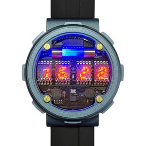 ニキシー管腕時計 VFDマイクロ - レトロスタイルのニキシー時計