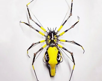 Mechanical Mutant 3D Spider Sculpture, Handmade Crafts Sculpture Table Home Art Decor Aesthetic Biology Art Gifts For Biologists Natural Art