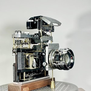 Deconstructed Mechanical Camera Art: Photography Lover Gift