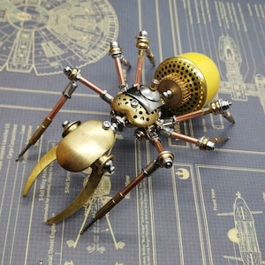 Steampunk Brass Mechanical Ant Insect Industrial Work Art Decor Gift For Him Handmade Ornament Furnishing Articles Home Decor