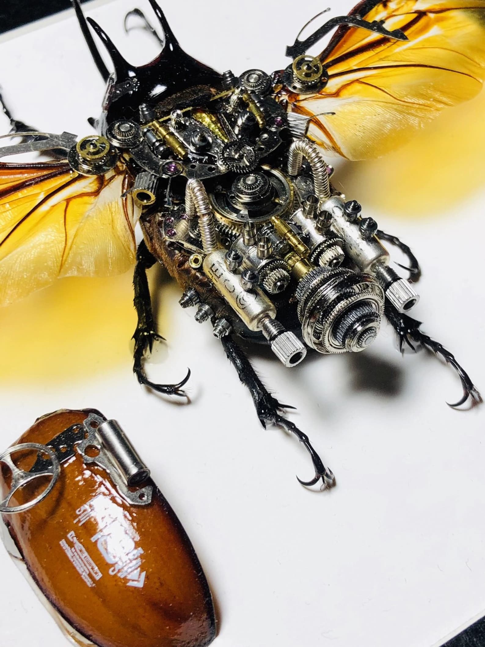 Steampunk Beetles Insect Machine Sculpture Decor Eupatorus - Etsy