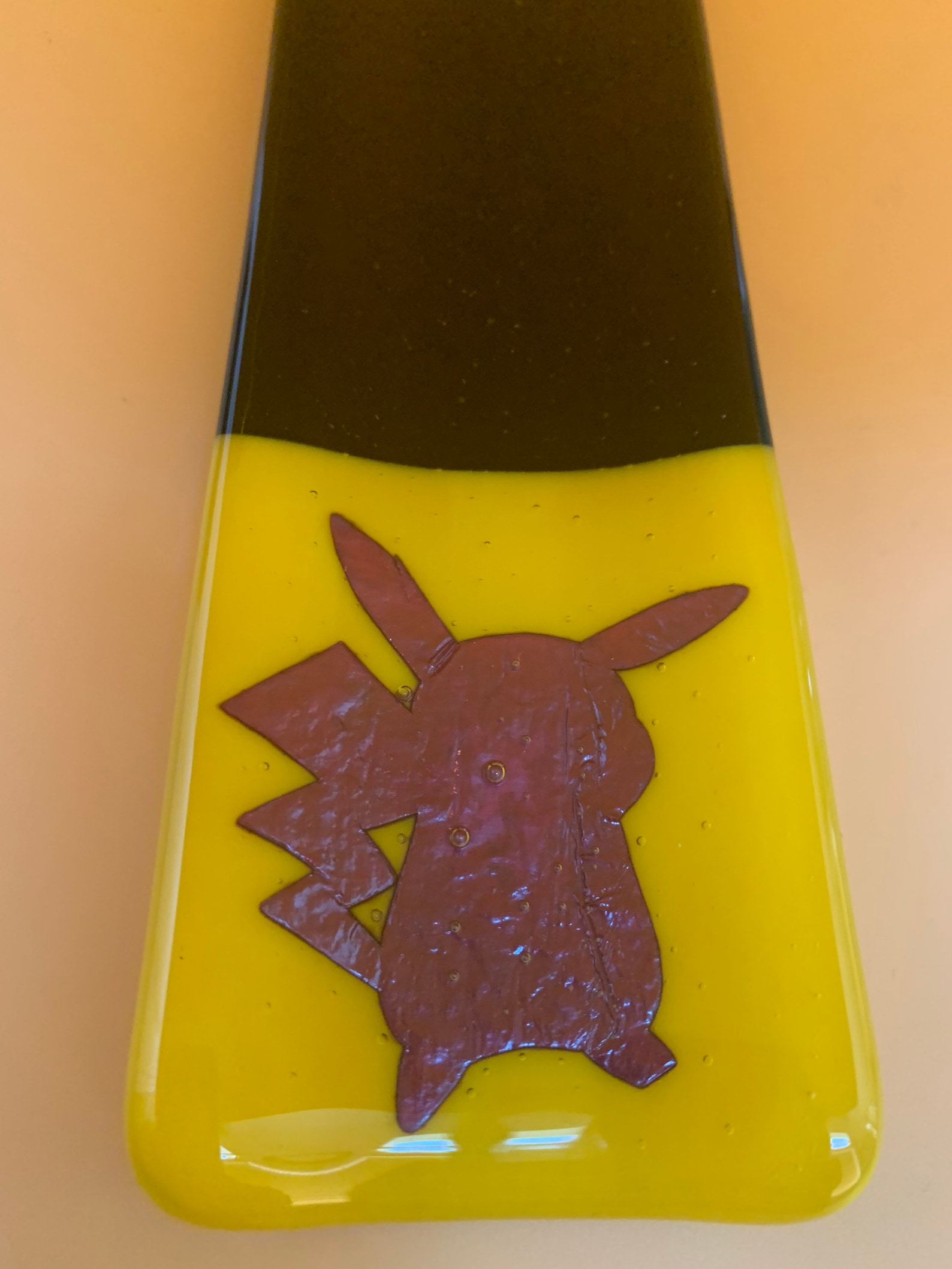 Glass fused Pikachu incense burner / holder anime with free Etsy