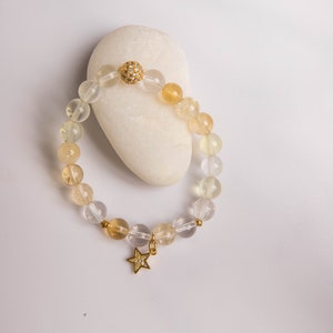 Good Luck Crystal-armband: citrien, ananas en bergkristal