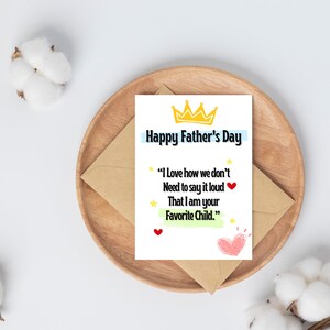 Tarjeta del Día del Padre, Tarjeta digital imprimible, Regalo del Día del Padre, Tarjeta de diseño de cotización, Descargable e Imprimible